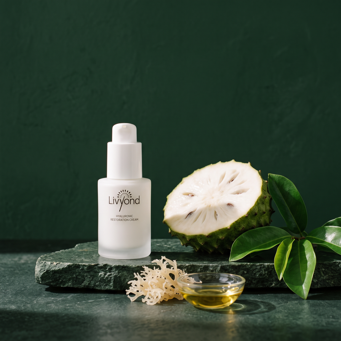 With squalane, Irish moss and soursop