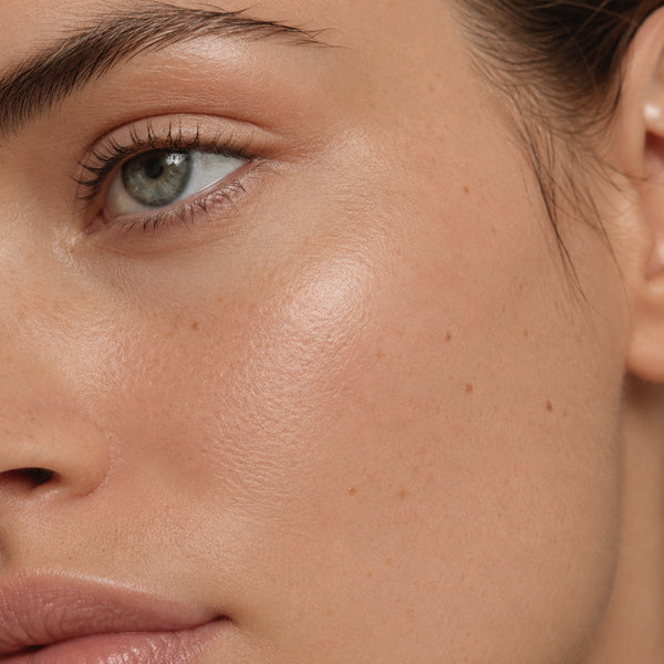 Close-up of healthy, balanced skin
