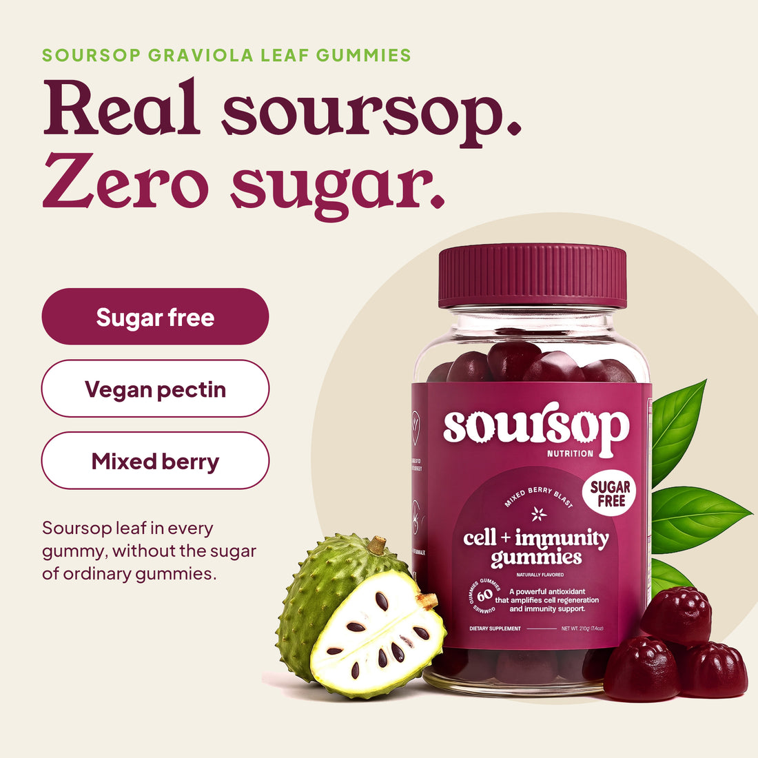 Real soursop leaf